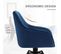 Chaise Pivotante à 360°,chaise Salle à Manger Rembourrée,scandinave,en Velours,pieds En Métal,bleu