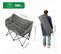 Chaise Pliante Camping Double,chaise De Pique-nique,poche Latérale,sac De Transport,gris Foncé