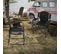 Chaise Pliante Camping,chaise De Pêche Avec Tablette,sac De Transport,en Tissu Oxford,noir