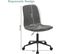 Chaise De Bureau à Roulettes,chaise D'ordinateur Rembourrée,pivotante,hauteur Réglable,gris Foncé