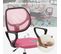 Chaise De Bureau Pour Enfants,chaise D'ordinateur À Roulettes,pivotante,hauteur Réglable,rose