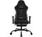 Fauteuil Gaming Massante Avec Coussin Lombaire Massant,chaise Ergonomique,tissu Technique,noir