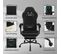 Chaise Gaming,fauteuil Gaming,avec Coussin à Ressorts Ensachés,repose-pieds,tissu Maille,noir