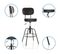 Tabouret De Bar Disc High Noir