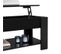 Table Basse Avec Plateau Relevable En Pin Laqué 98 X 50 X 42 Cm Noir