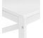 Table Basse De Salon En Bois Moderne Pied X Avec 1 100 X 54,5 X 45 Cm Blanc