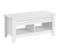 Table De Basse Relevable Extensible, Table De Salon Fonctionnelle, 104 X 49 X 62 Cm Blanc