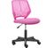 Chaise De Bureau En Maille Fauteuil D'ordinateur Réglable Sans Accoudoirs Rose