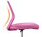 Chaise De Bureau En Maille Fauteuil D'ordinateur Réglable Sans Accoudoirs Rose