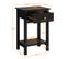 Lot De 2 Table De Chevet Du Lit, Table De Nuit Noir