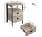 Table D'appoint Industrielle Table De Chevet En Bois Mdf Gris