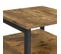 Table D'appoint Industrielle Table De Chevet En Bois Mdf Marron Rustique