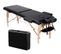 Table De Massage Portable Pliable À 2 Zones Noir