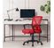 Chaise De Bureau Ergonomique Fauteuil Bureau Pivotant Rouge