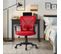 Chaise De Bureau Ergonomique Fauteuil Bureau Pivotant Rouge