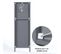 Meuble Armoire Rangement Salle De Bain Petit Colonne Toilette Gris 2 Tiroirs  Gris Foncé