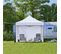 Tonnelle Avec 3 Parois Latérales Détachables Tente De Camping 3×3m Avec Sac De Transport Blanc