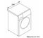 Lave linge hublot BOSCH WGE03207FR 8kg Blanc