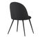 Chaises De Salle à Manger Capo Samt, Lot De 4, Noir