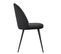 Chaises De Salle à Manger Capo Samt, Lot De 4, Noir