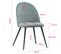 Chaises De Salle à Manger Capo Samt, Lot De 4, Gris