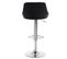 Lot De 2 Tabouret De Bar Avec Repose-pieds-tabouret En Similicuir-siège Bien Rembourré-noir