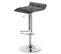 Lot De 2 Tabouret De Bar En Lin-tabouret De Cuisine Avec Repose-pied-hauteur Réglable-gris Foncé