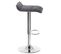 Lot De 2 Tabouret De Bar En Lin-tabouret De Cuisine Avec Repose-pied-hauteur Réglable-gris Foncé