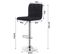 Lot De 2 Tabouret De Bar En Lin-tabouret De Bar Pivotant-noir