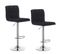 Lot De 2 Tabouret De Bar En Lin-tabouret De Bar Pivotant-noir