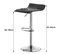 Lot De 4  Tabourets De Bar En Similicuir-tabourets De Bar Pivotant-hauteur Réglable-noir