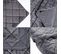 Couvre-lit Rembourré Et Matelassé. Couverture De Lit Microfibre De Flanelle. 220x240 cm. Gris Foncé