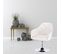 Lot De 2 Fauteuil De Bar En Similicuir-tabouret De Bar-tabouret Rotatif- En Acier Chromé-blanc