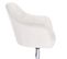 Lot De 2 Fauteuil De Bar En Similicuir-tabouret De Bar-tabouret Rotatif- En Acier Chromé-blanc