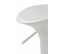 Tabouret De Bar Saddle Avec Assise En P^lastique Pied En Métal Blanc