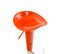 Tabouret De Bar Saddle Avec Assise En P^lastique Pied En Métal Orange