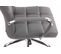 Fauteuil De Bureau Deli En Similicuir Gris