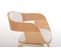 Chaise Retro Kingston En Similicuir Nature / Blanc