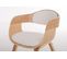 Chaise Retro Kingston En Similicuir Nature / Blanc