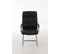 Chaise Cantilever Caro En Similicuir Noir