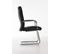 Chaise Cantilever Caro En Similicuir Noir