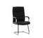 Chaise Cantilever Caro En Similicuir Noir