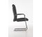 Chaise Cantilever Caro En Similicuir Gris