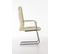 Chaise Cantilever Caro En Similicuir Crème