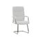 Chaise Cantilever Caro En Similicuir Blanc