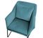 Fauteuil Josie En Velours Bleu 64 x 68 x 82 Cm