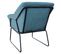 Fauteuil Josie En Velours Bleu 64 x 68 x 82 Cm