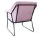 Fauteuil Josie En Velours Rose 64 x 68 x 82 Cm