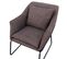 Fauteuil Josie En Tissu Marron 64 x 68 x 82 Cm