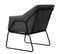 Fauteuil Josie En Tissu Gris 64 x 68 x 82 Cm